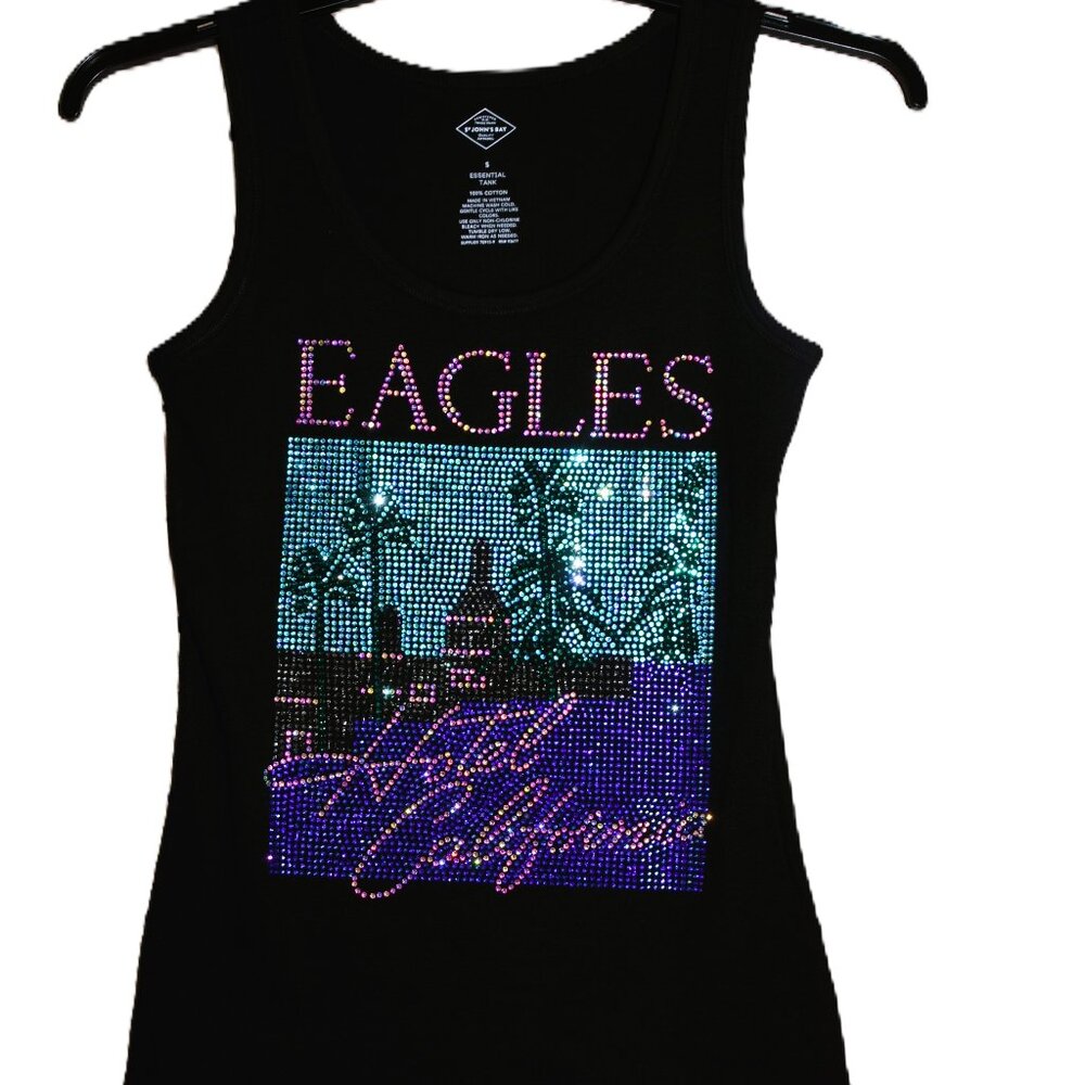 Eagles rhinestone Sleeveless tank XS S M L XL XXL 1X 2X 3X4X5X - Picture 3 of 10